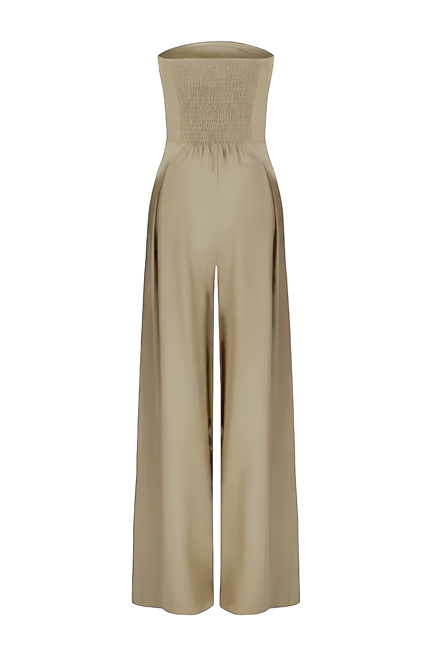 Chic Strapless Women's Jumpsuit With High Waist And Wide Legs