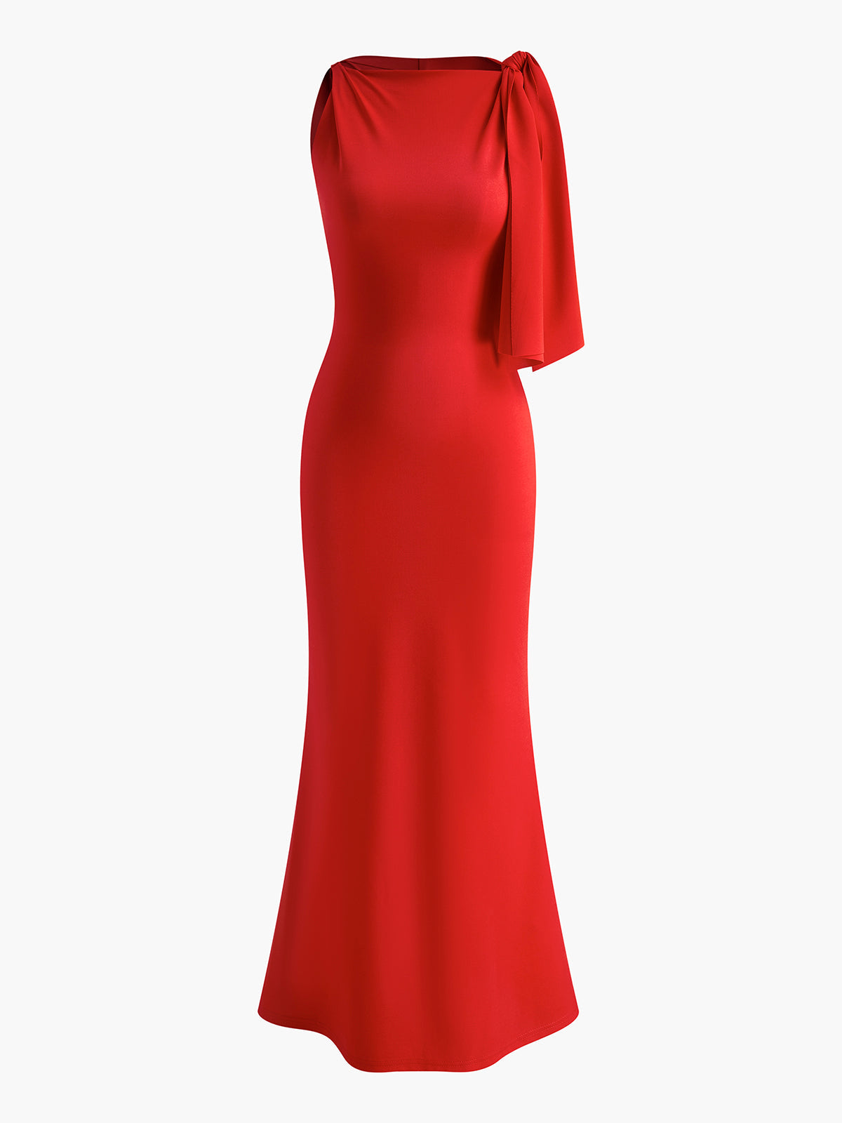 Farrah | Satin Evening Dress with Elegant Spring Detail