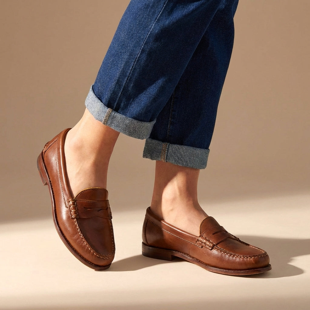 Penny Loafers For Women With Round Toe