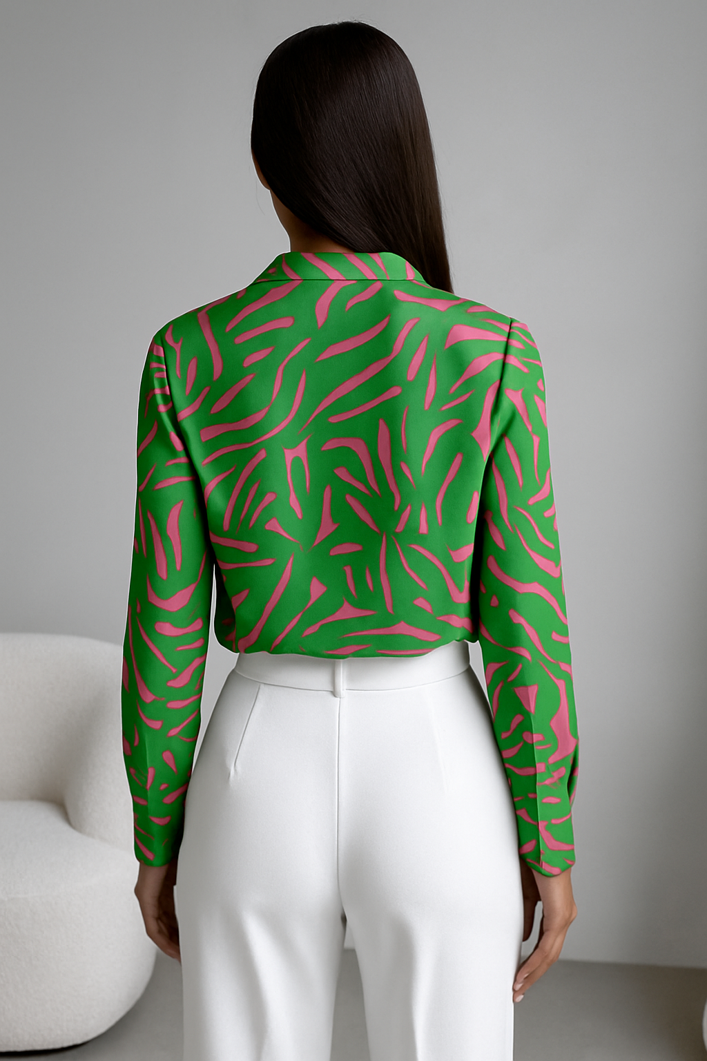 Debbie | Elegant Green Blouse