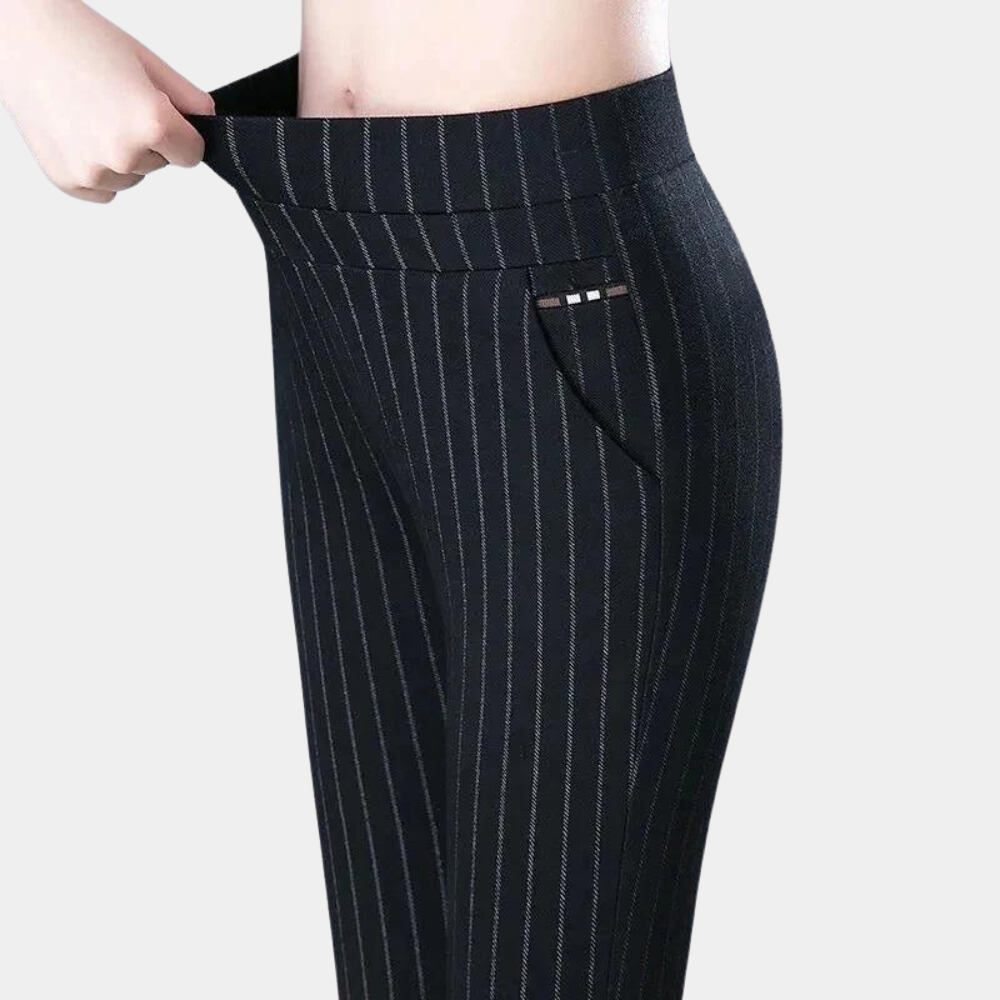 Elegant stretch women's leggings with high waist