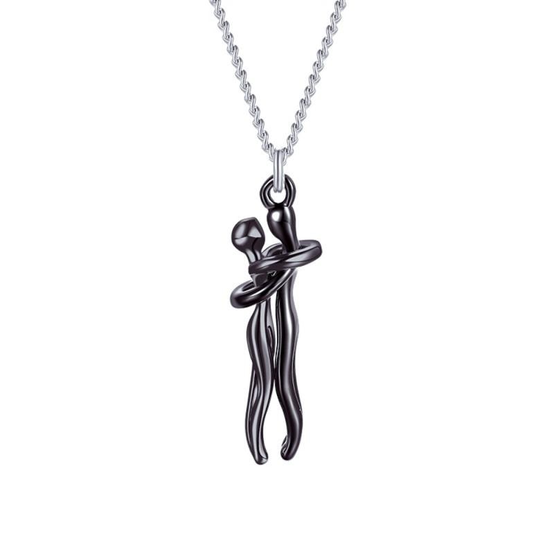 Elegant Women's Necklace with Gold and Silver Pendant