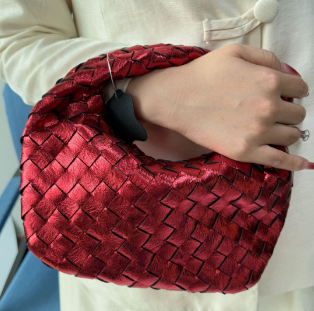 Blair | Luxury Braided Metallic Handbag