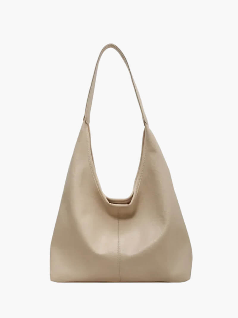 Elegant comfortable women's shoulder bag with zipper