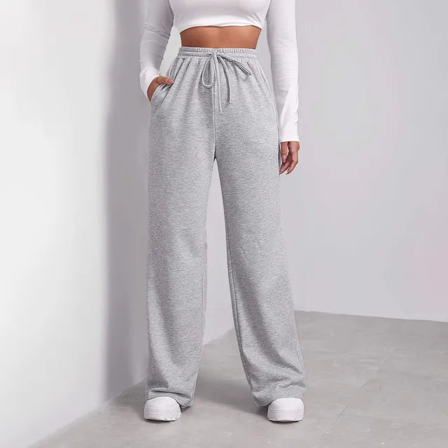 Alina | Casual High Waist Wide-Leg Jogging Pants