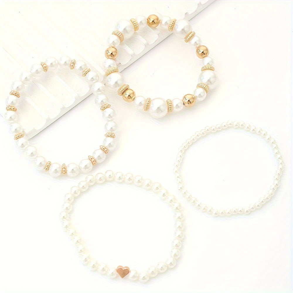 Pearl Bracelet Set