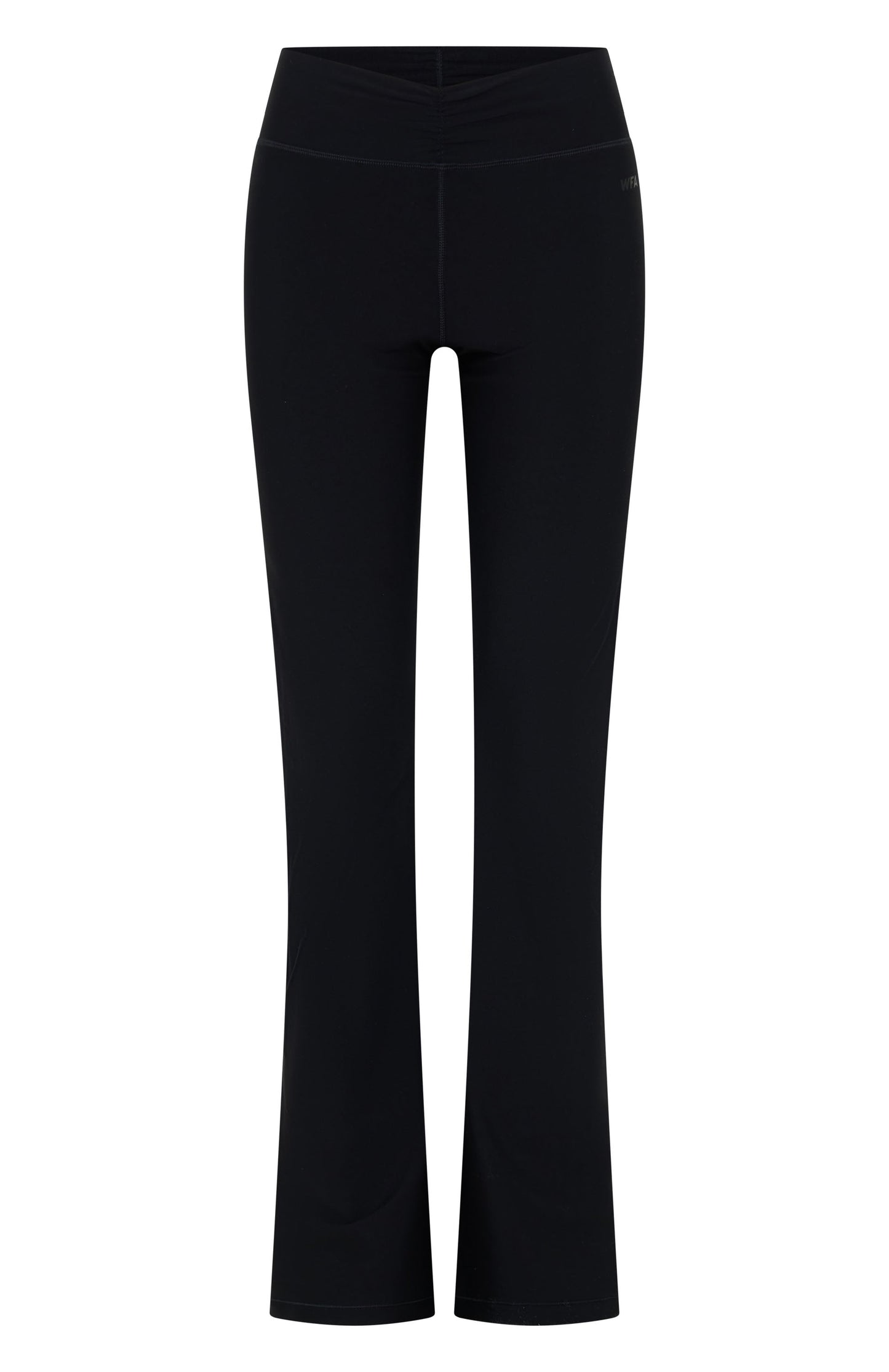 Stylish Black Women's Flared Leggings With High Waist