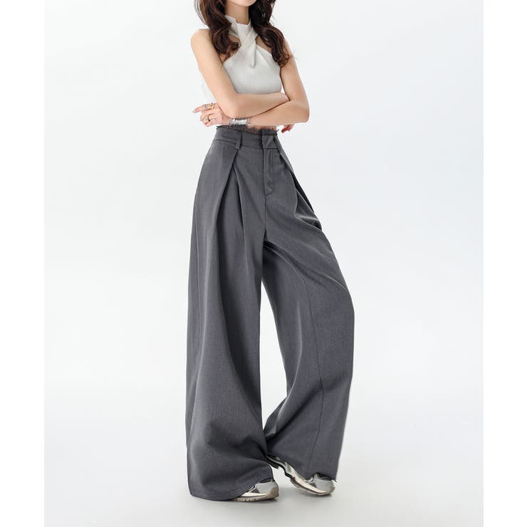 Ren | Wide Trousers with High Waist