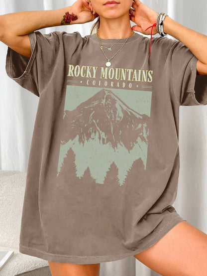 Stylish Oversized Women's T-shirt With Print