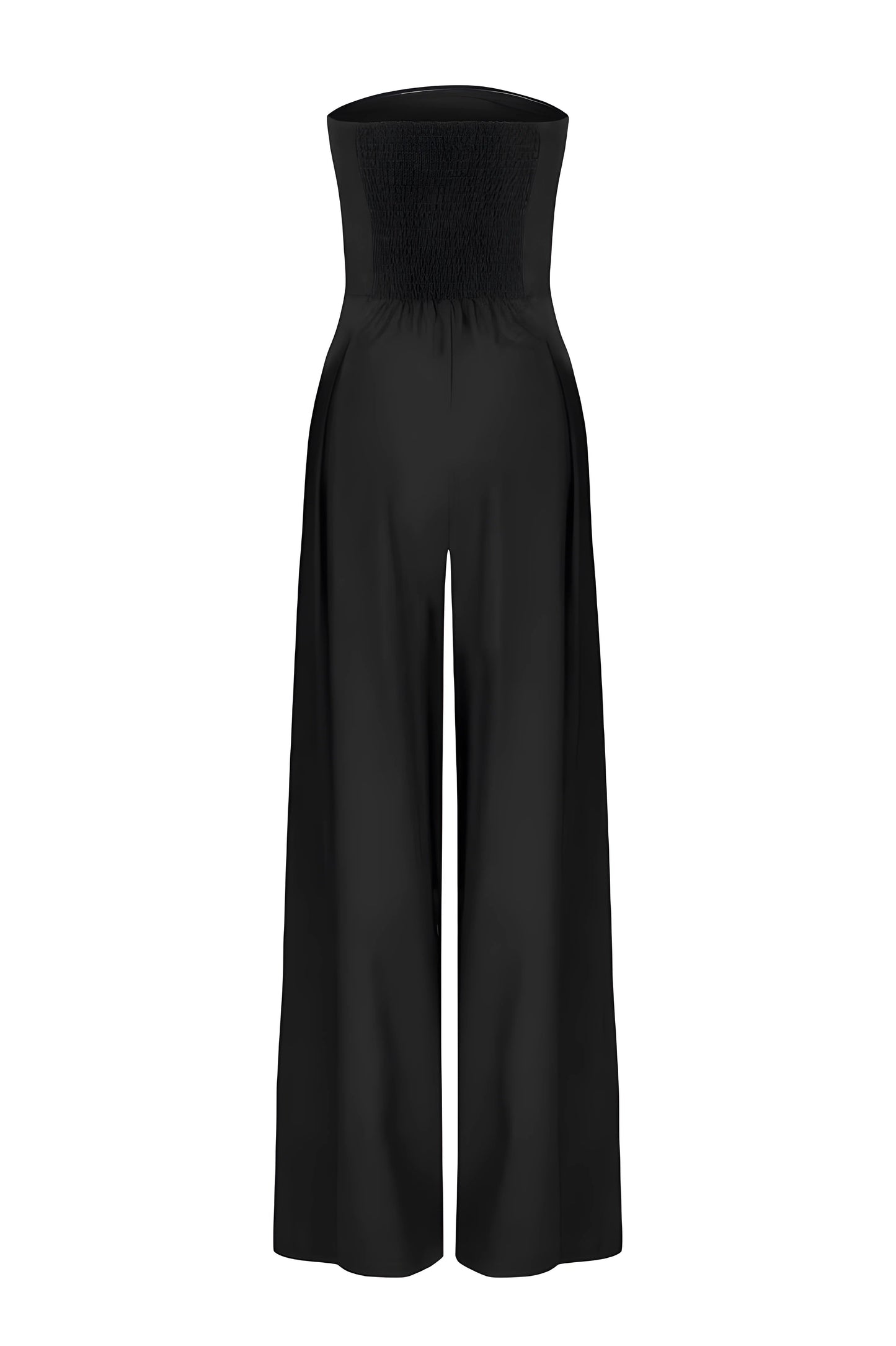 Chic Strapless Women's Jumpsuit With High Waist And Wide Legs