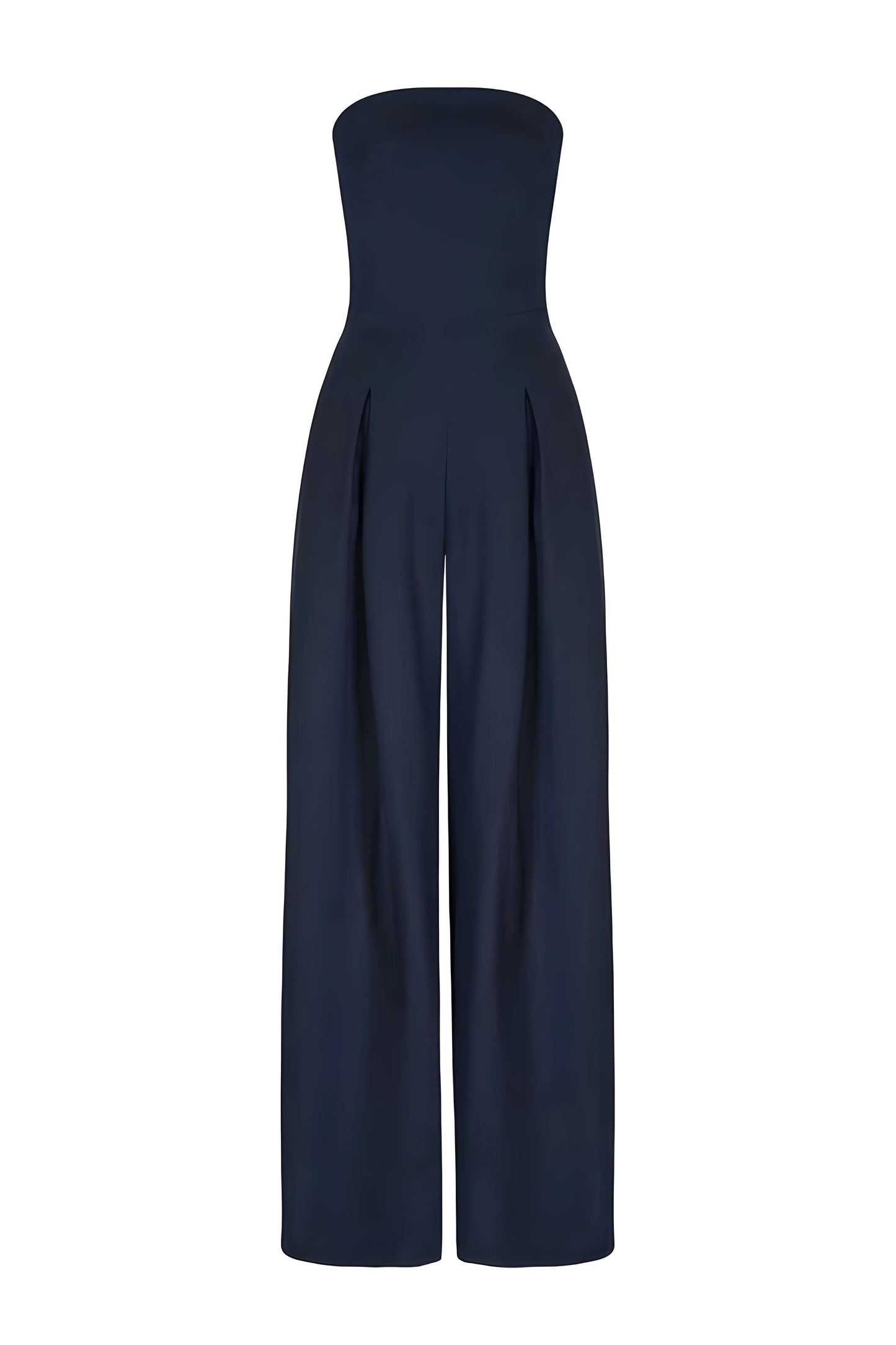 Chic Strapless Women's Jumpsuit With High Waist And Wide Legs