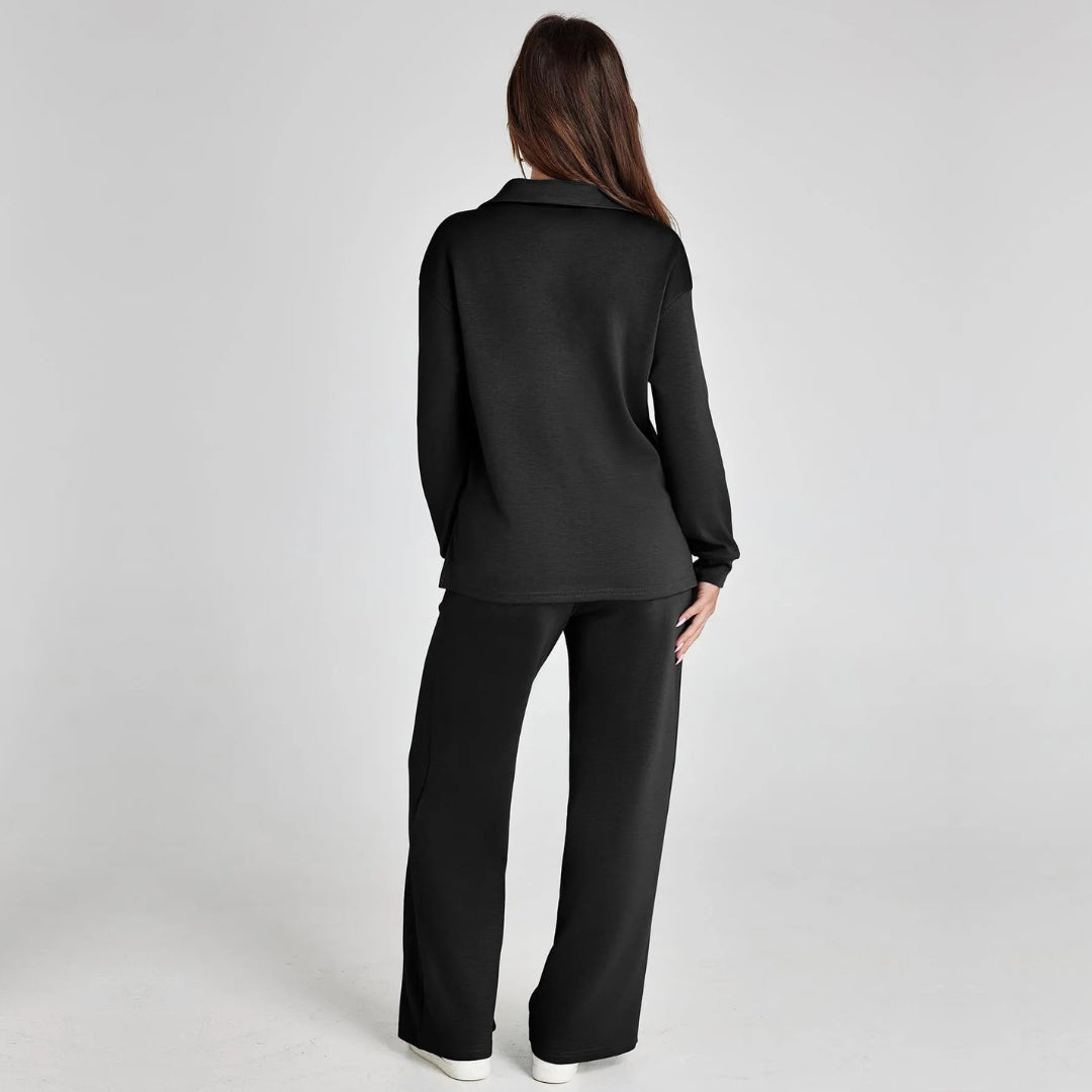 Stylish Women's Loungewear Set with Wide Legs