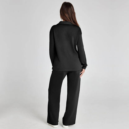 Stylish Women's Loungewear Set with Wide Legs