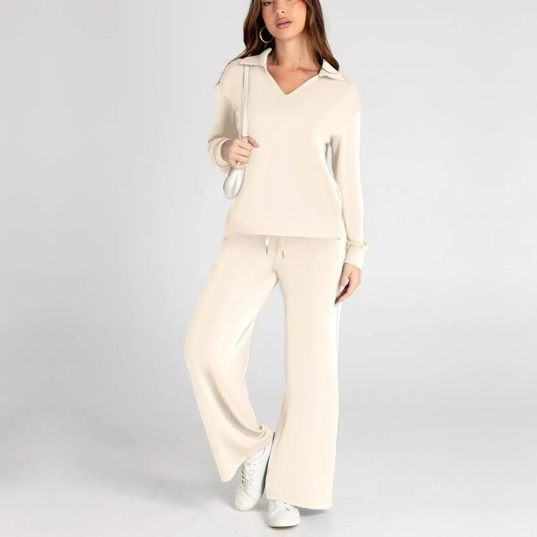Stylish Women's Loungewear Set with Wide Legs