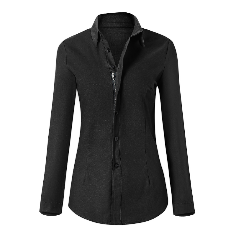 Trendy Classic Women's Blouse with Long Sleeves