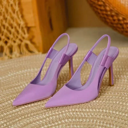 Philia| Pointed Slingback Heels with High Heel
