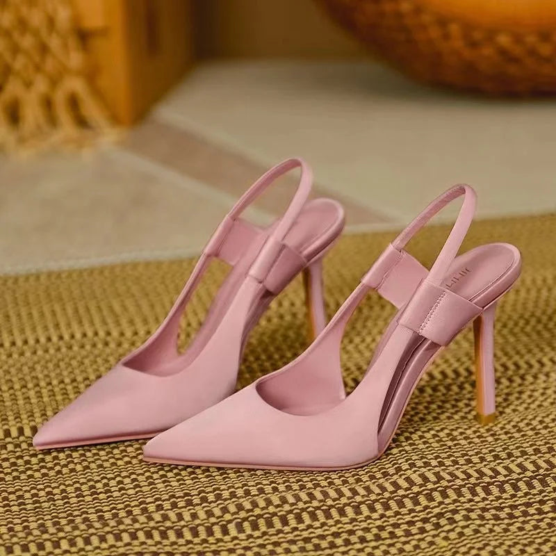 Philia| Pointed Slingback Heels with High Heel