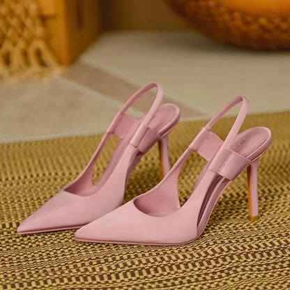 Philia| Pointed Slingback Heels with High Heel