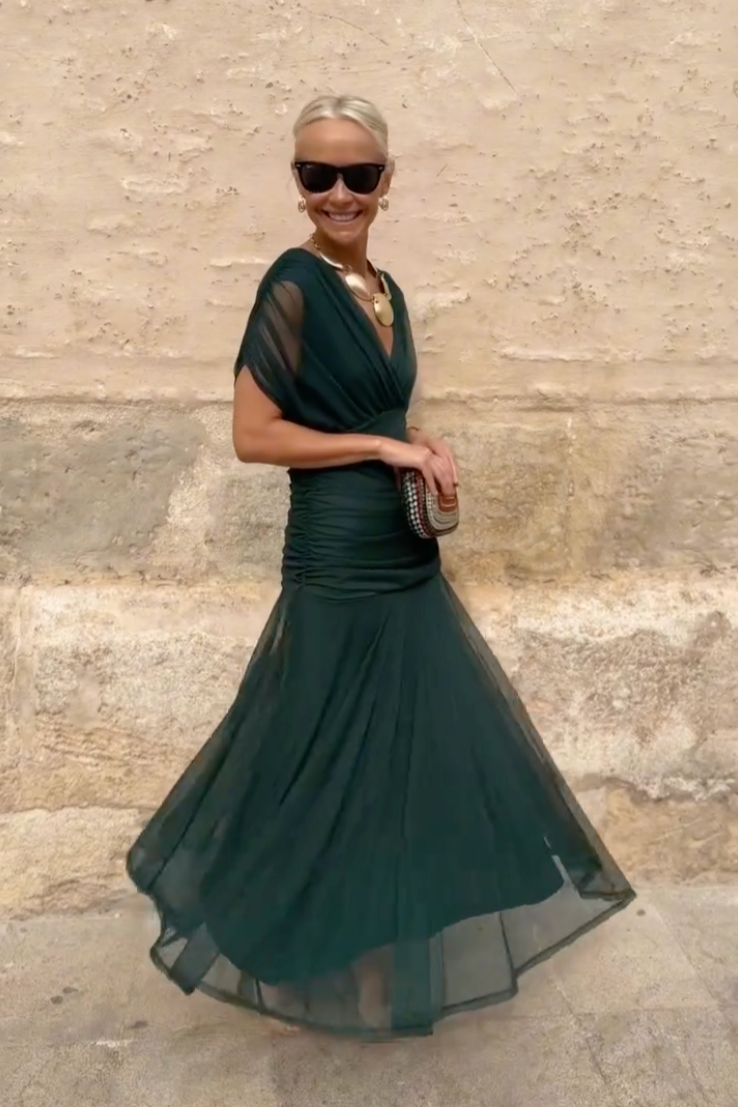 Stylish Off-Shoulder Maxi Dress For Women With Airy Fit