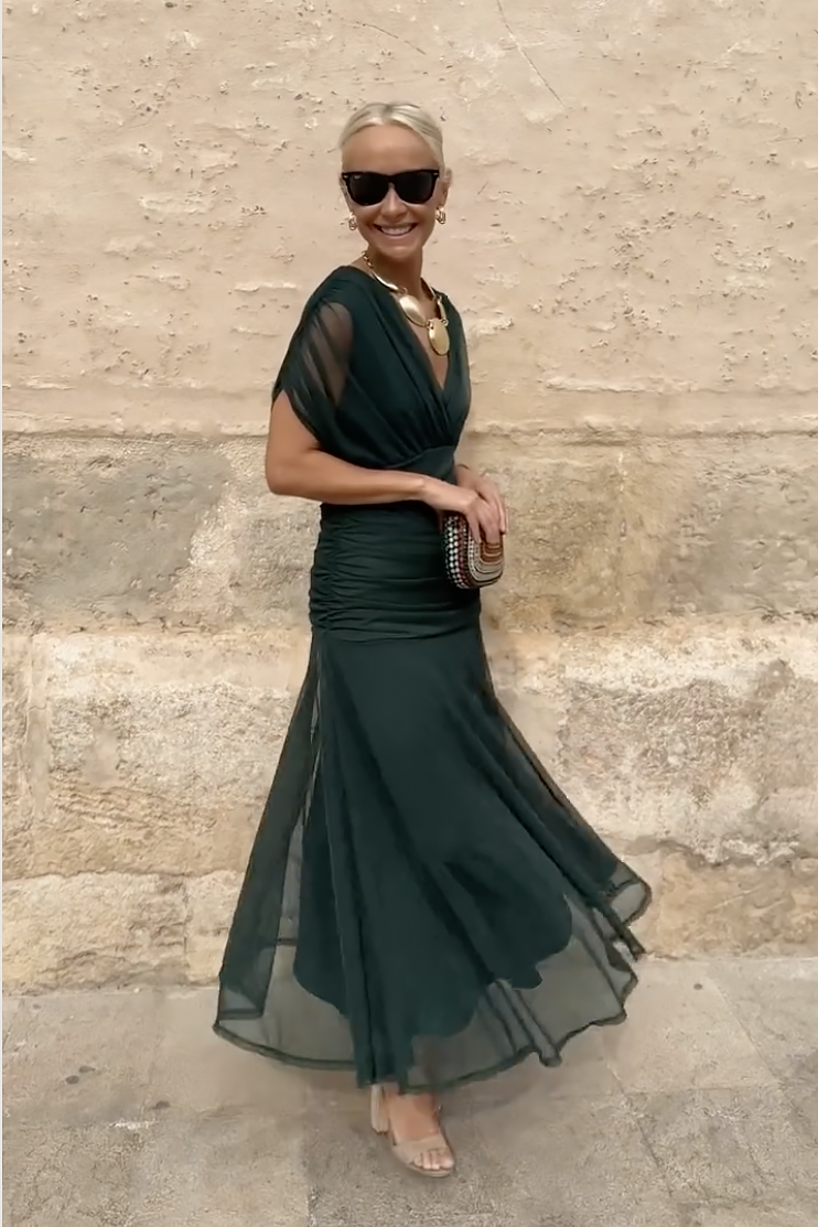 Stylish Off-Shoulder Maxi Dress For Women With Airy Fit