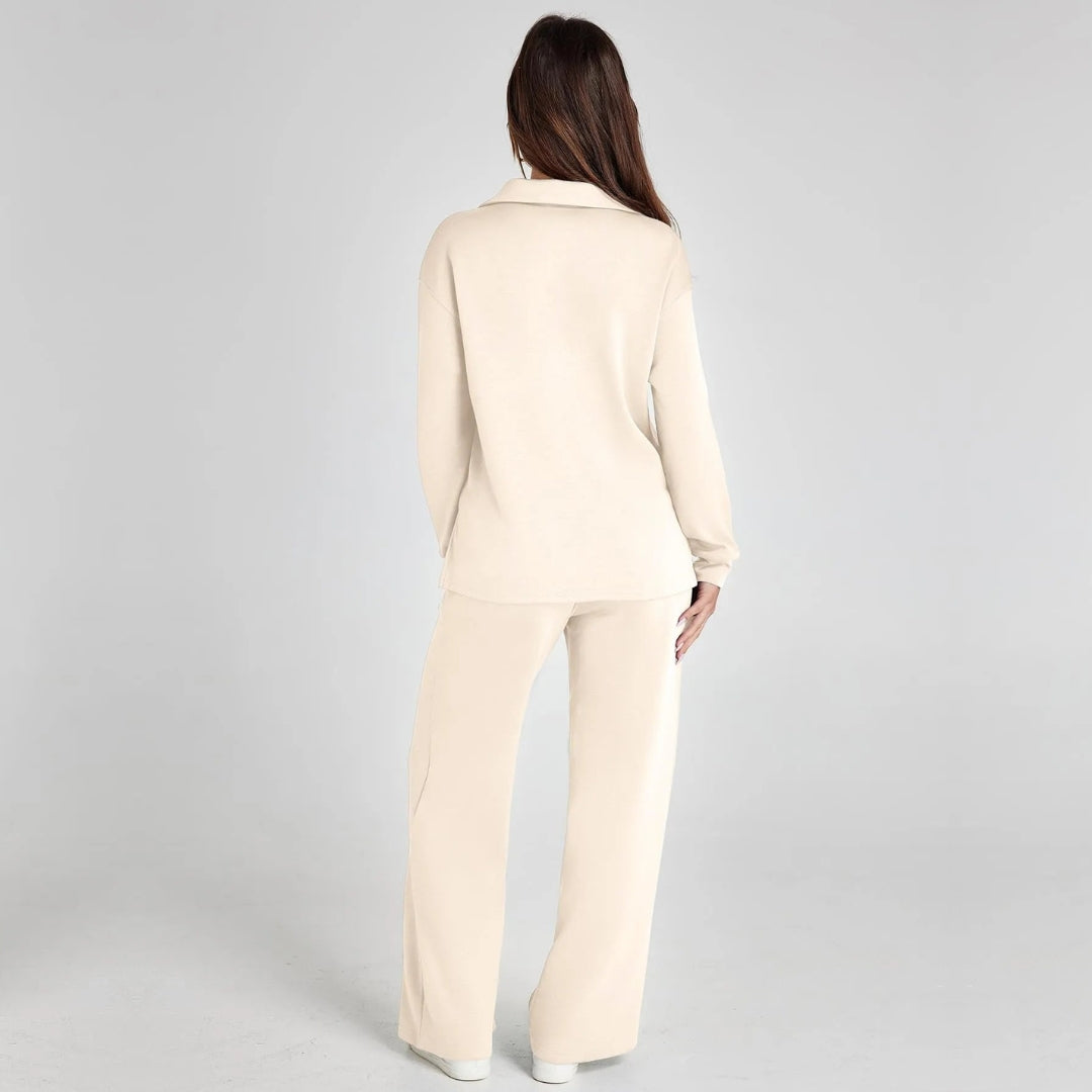 Stylish Women's Loungewear Set with Wide Legs