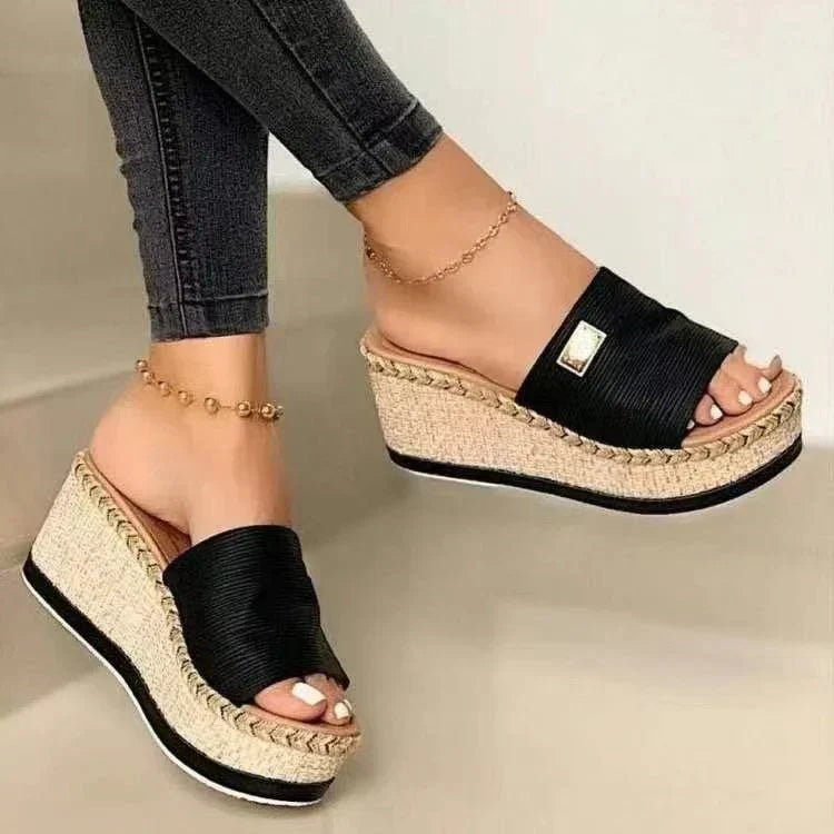 Trendy Platform Wedge Sandals For Women With Comfort Sole