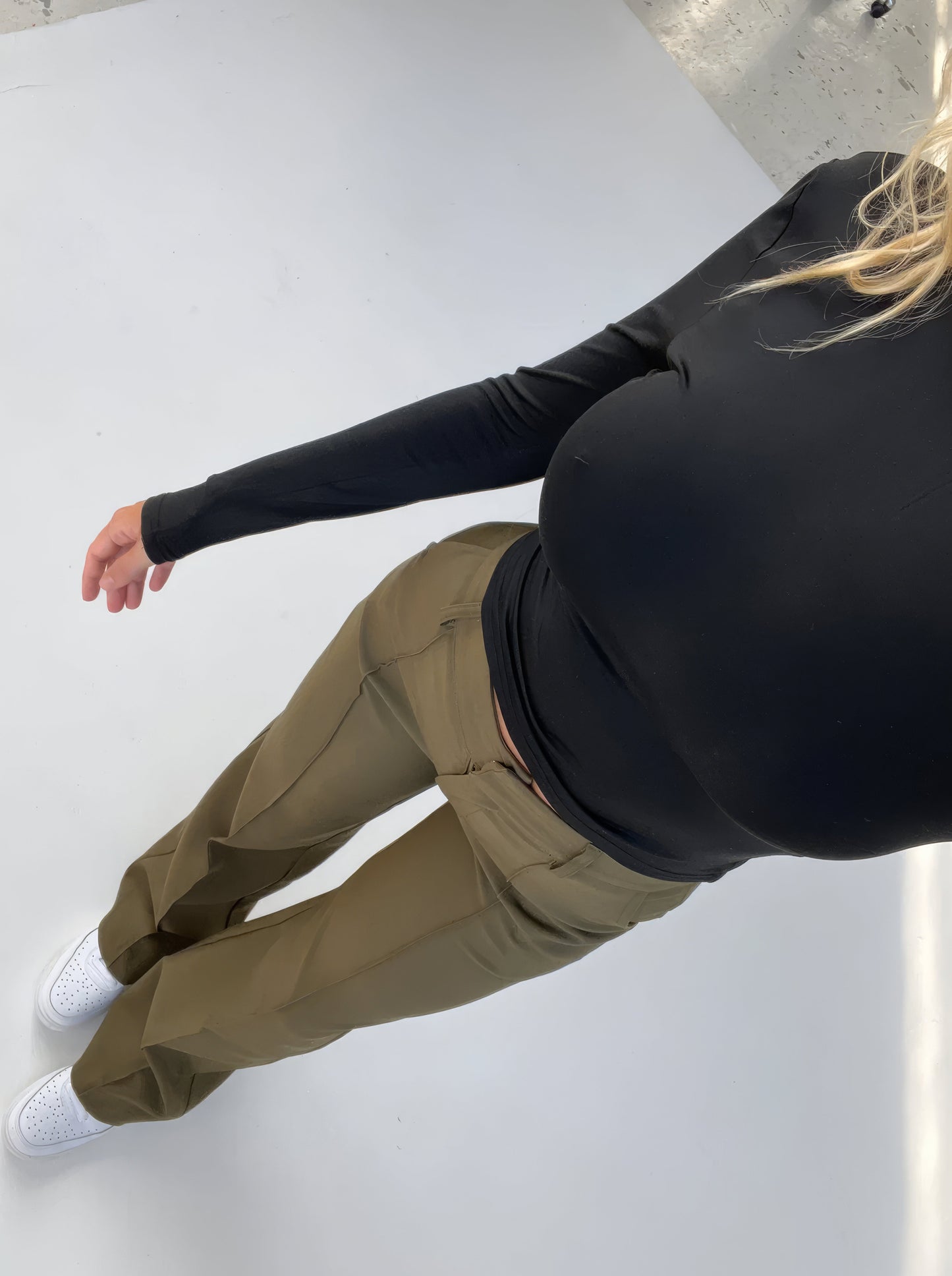 High Waist Women's Trousers with Straight Fit