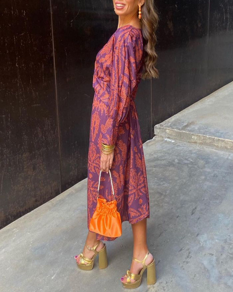 Catrina | Bohemian Midi Dress for Women with Print