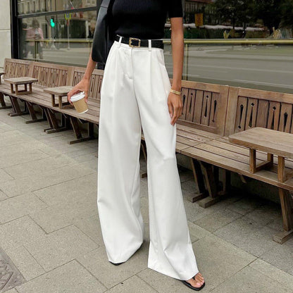 Ilena| High Waist Trousers with Wide Legs