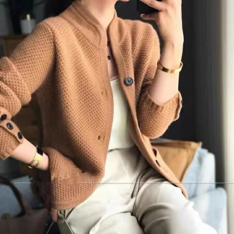 Leila | Luxury Classic Wool Cardigan