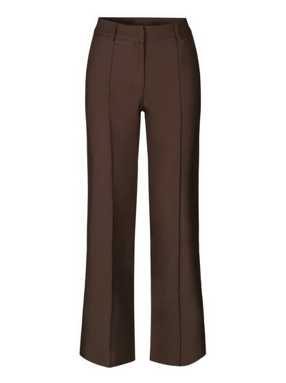 High Waist Women's Trousers with Straight Fit