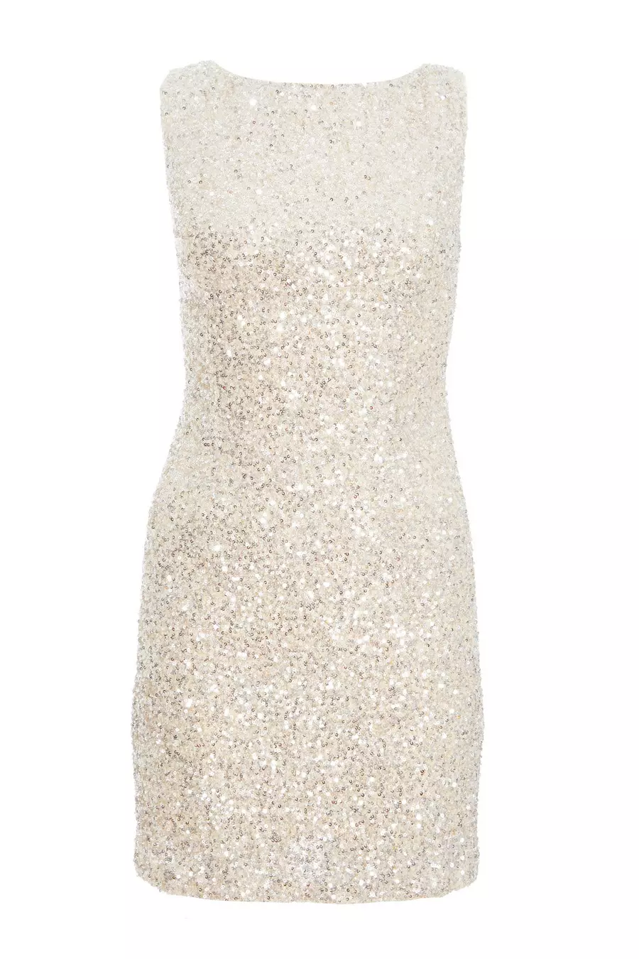 Festive Women's Mini Dress with Sequins and Large Bow