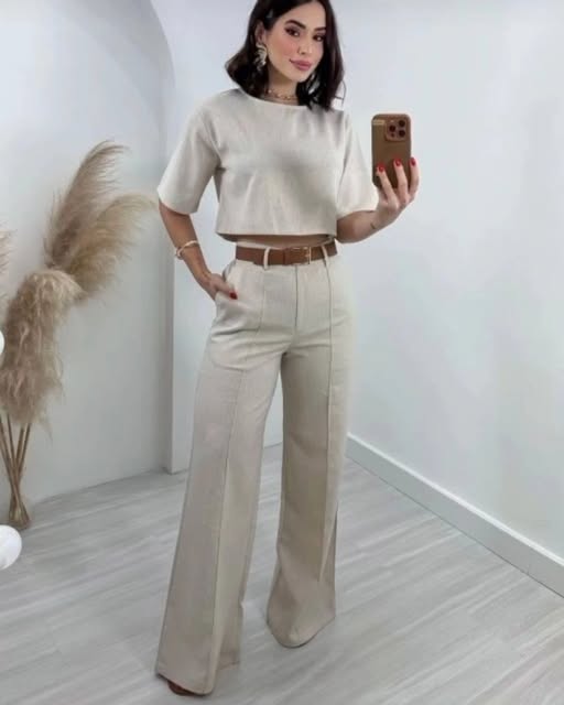 Pauline | Casual Two-piece Set with Flared Pants