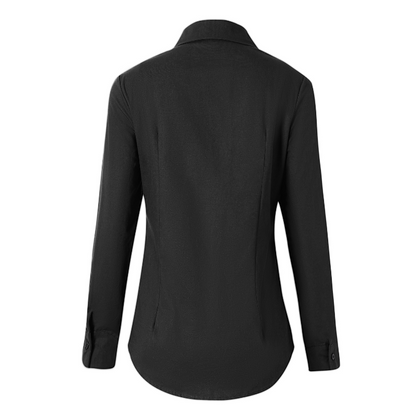 Trendy Classic Women's Blouse with Long Sleeves