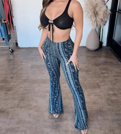 Candence | Printed Flared Pants