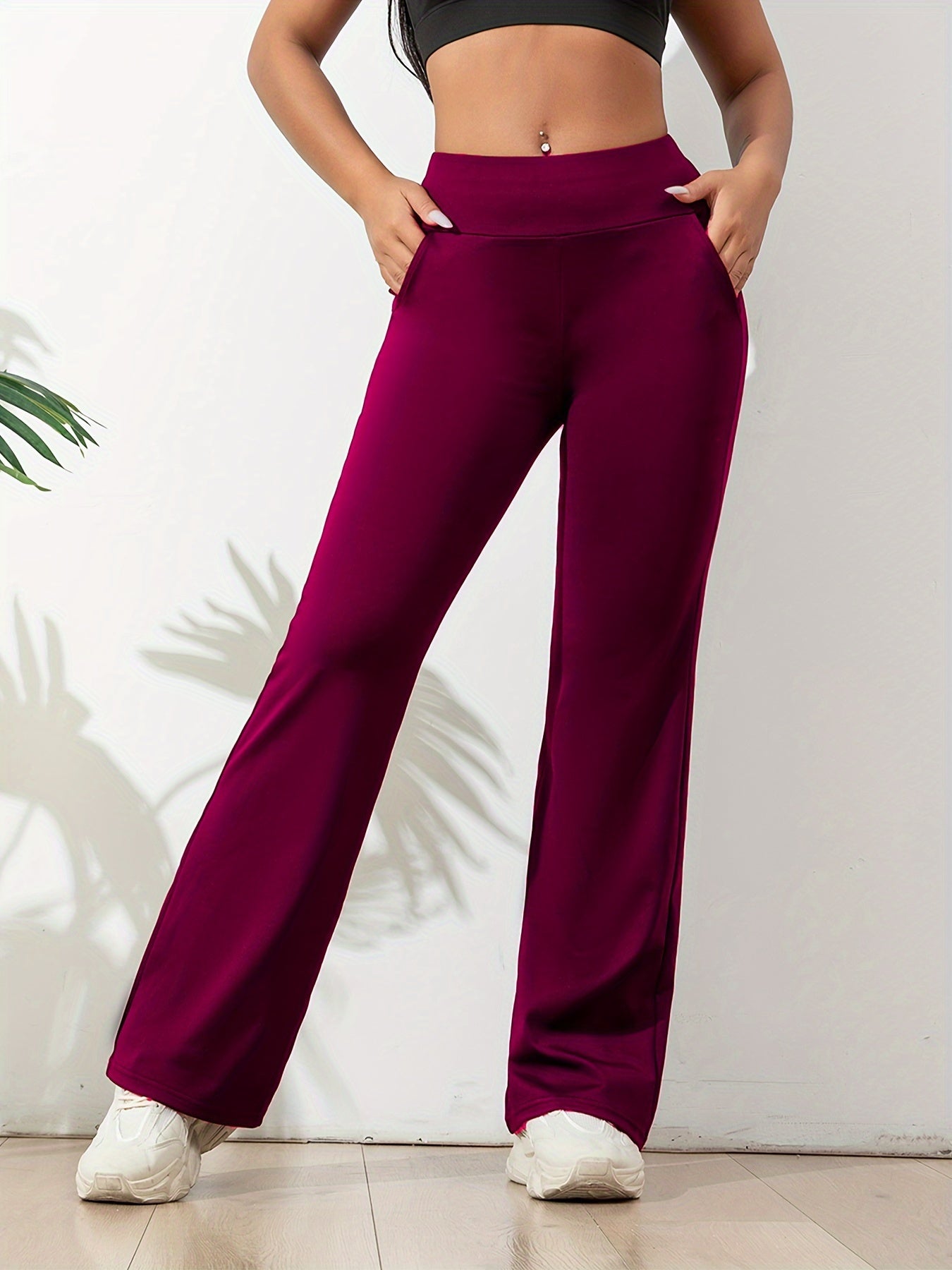 Phaedra | Sporty Flared Jogging Pants