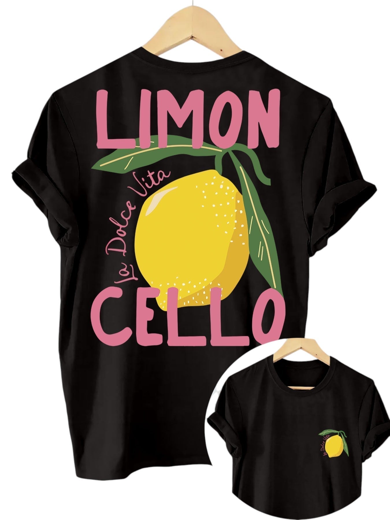 Comfortable Women's T-shirt with Lemon Print
