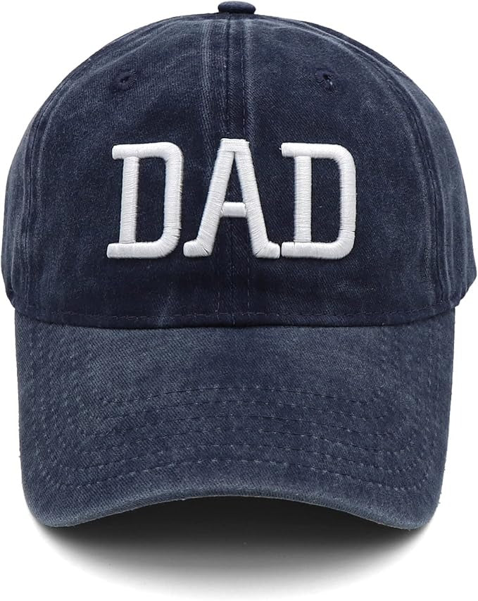 Stylish Baseball Cap With Embroidered Mom/Dad Lettering