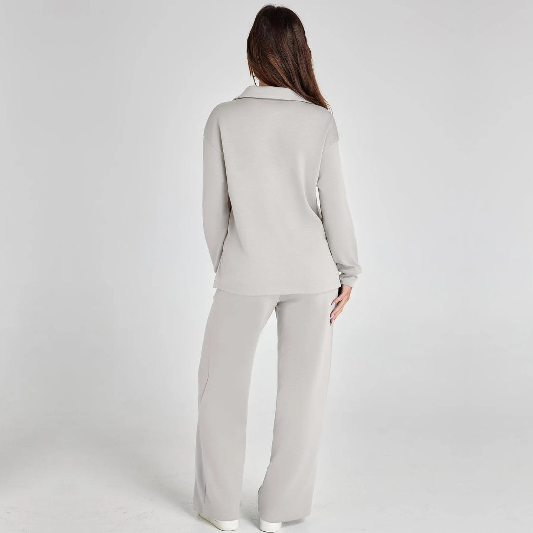 Stylish Women's Loungewear Set with Wide Legs