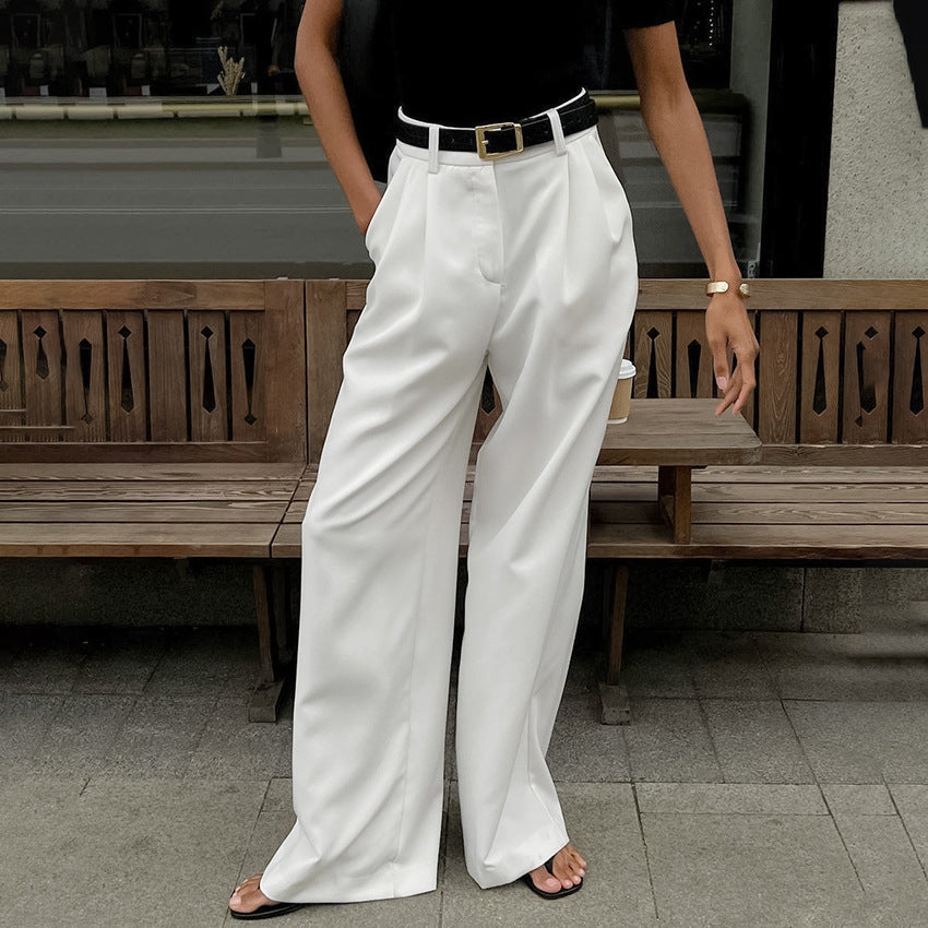 Ilena| High Waist Trousers with Wide Legs