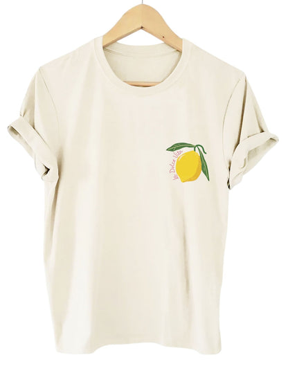 Comfortable Women's T-shirt with Lemon Print