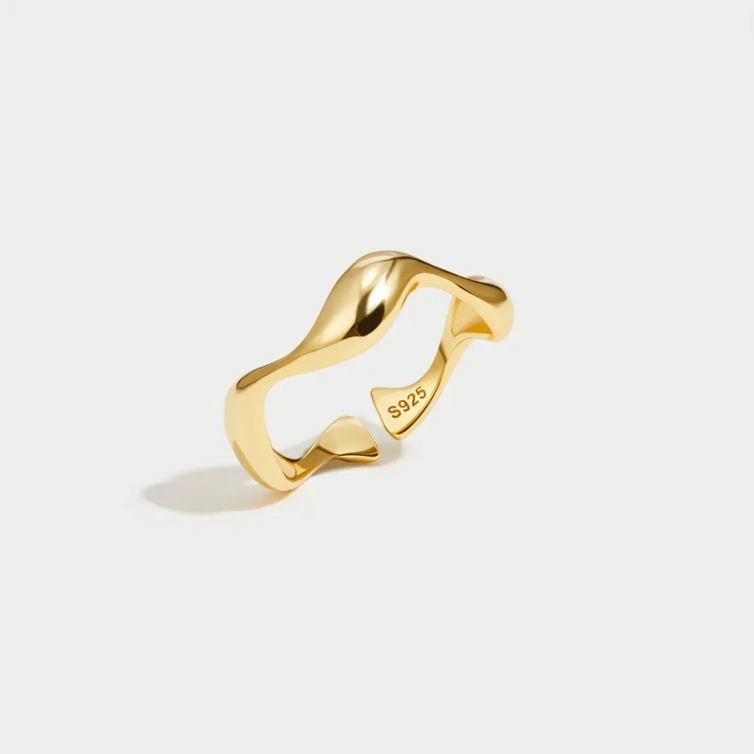 Golden Wave Ring