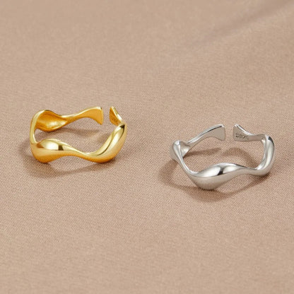 Golden Wave Ring