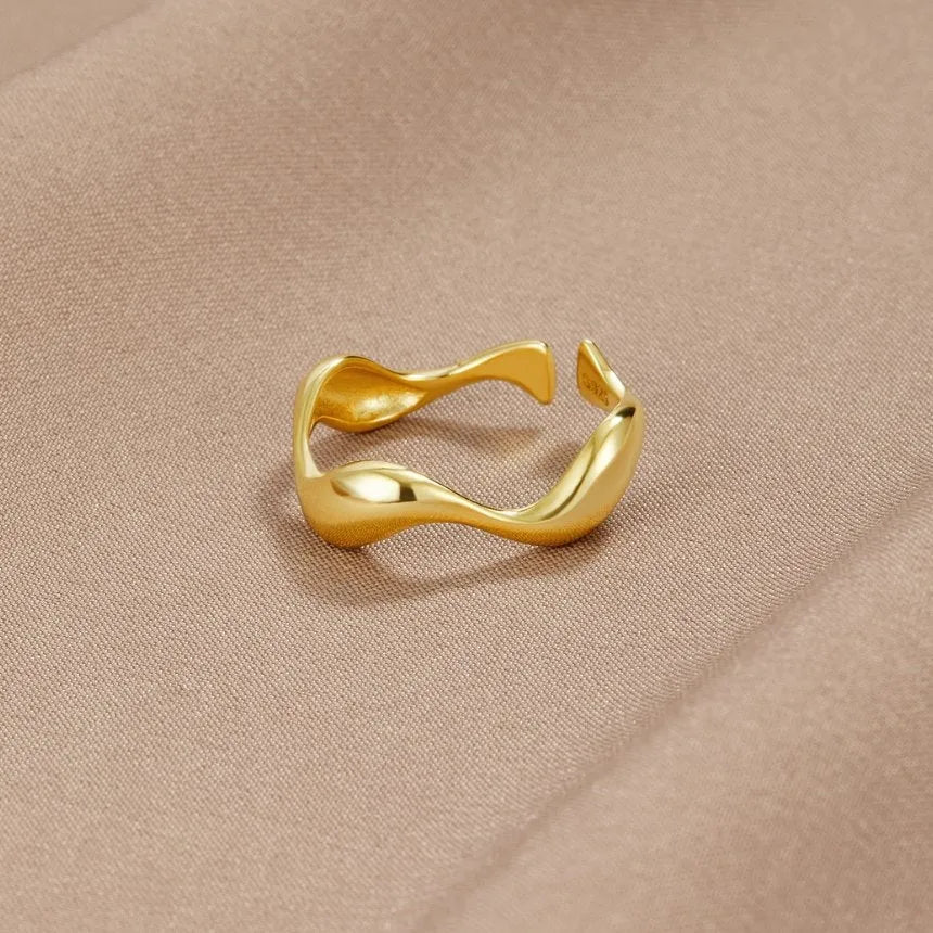 Golden Wave Ring