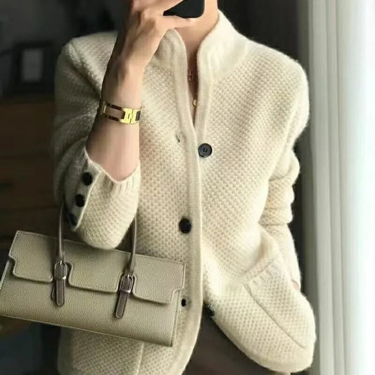Leila | Luxury Classic Wool Cardigan