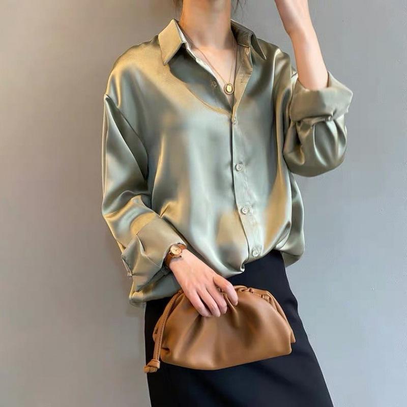 Chic Luxe Women's Blouse with Long Sleeves