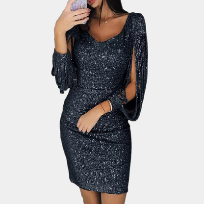 Isra | Shiny Sequin Dress