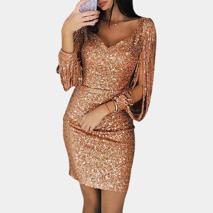 Isra | Shiny Sequin Dress