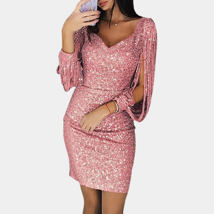 Isra | Shiny Sequin Dress