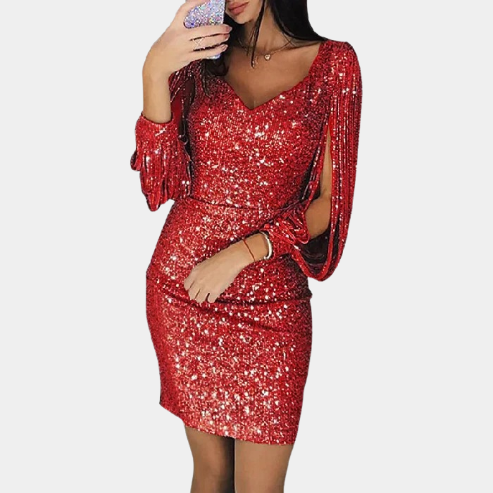 Isra | Shiny Sequin Dress